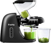 Fretta juicer with a 3-inch wide feed chute for convenient juicing.