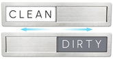 FridayVibez stainless steel dishwasher magnet sign shows clean-dirty labels for organized loads.
