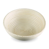 Frieling round proofing basket showing dough rise for artisan bread with crisp crust