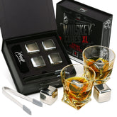 Frolk 4XL stainless steel whisky ice cubes cool drinks without dilution.