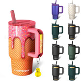 Frost Buddy Thicc Buddy 16oz tumbler front view with double-wall insulation maintains temperature.