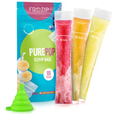 FROZIP 125 disposable popsicle bags ready for healthy homemade snacks on the go