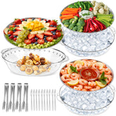 FRUIID chilled serving trays 3-pack keep appetizers cool during gatherings.