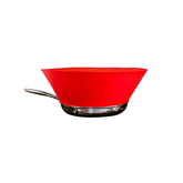 Frywall splatter guard on a pan keeps mess away while frying