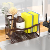Fssvcd Maifan sink caddy with brush holder keeps brushes organized and counters dry.