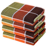 Fucibt Bright large towels front view, versatile 4 pack for drying dishes