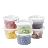 FULING 16oz deli container with lid shows airtight freshness for meal prep.