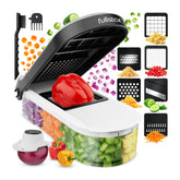 Fullstar mandoline slicer 6in1 with versatile blades for fast veggie prep
