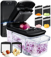 Fullstar mandoline slicer base with catch tray for tidy prep