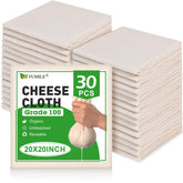 FUMILE cheese cloth 20x20 inches for straining liquids with clean results.