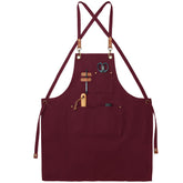 FunChaos canvas apron front view for everyday kitchen protection