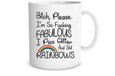 Funnwear Bitch Please mug front slogan for bold mornings