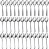 Funnydin 36-piece tea spoons set, mirror-polished finish, ideal for daily use and entertaining.