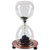 Westminster magnetic sand timer hourglass on desk creates dynamic art