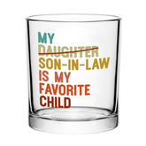 Futtumy whiskey glass with funny slogan, ideal father-in-law gift.