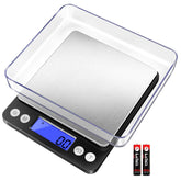 Fuzion digital kitchen scale with 0.1g precision for accurate cooking measurements