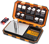Fuzion digital pocket scale with LCD display for quick, precise readings