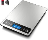 Fuzion Food Scale with tempered glass top for quick cleanup and lasting durability.