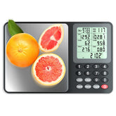 Fuzion Nutrition Scale front view with clear LCD readout for easy measurements.