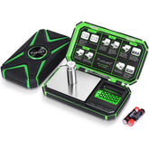 Fuzion TU-X pocket scale with lid for precise 0.01 g measurements.