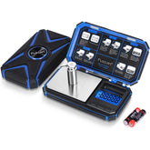 Fuzion TU-X pocket scale with X-star lid for precise 0.01 g readings on jewelry and powders.