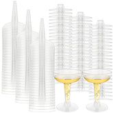 FVIEXE 100-pack disposable champagne glasses for easy party cleanup
