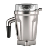 Fxsmgdy 64oz stainless steel pitcher ready for large-batch smoothies and soups.