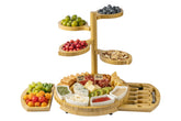 Fyctio tree-shaped charcuterie board top tier for fruits and snacks
