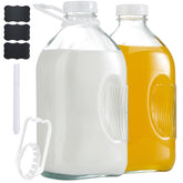 FyndraX glass milk jug half-gallon pour for smooth pouring and precise portion control.