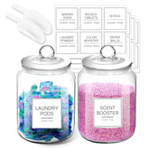 FyndraX half-gallon glass jar with lid for durable storage and display.