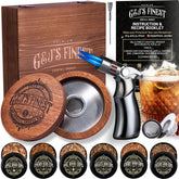 G & J's Finest whiskey smoker kit with quad torch enhances smoky cocktails.