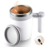 G PEH self-stirring mug front view for quick, mess-free beverages.