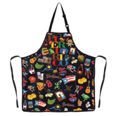 G2TUP Puerto Rico Cooking Apron front view keeps clothes clean while you cook