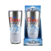 Gabba Goods Coors Light 16oz tumbler with dual-wall insulation keeps drinks cold.