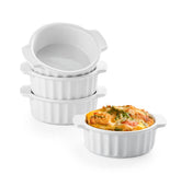 Gacoree 12oz ramekins with handles, oven-safe for easy oven-to-table portions.