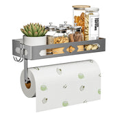 GAGUIUP stylish kitchen paper towel holder with shelf keeps towels within reach.