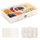 Galanova Snackle Box with 10 compartments keeps snacks organized.