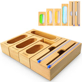 Gamtik wooden bag wrap organizer for gallon bags keeps drawers neat