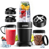 Ganiza blender base with 1300W power delivers smooth blends.