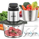 Ganiza food processor overview with dual bowls for versatile meal prep.