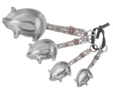 Ganz measuring spoons with pig design for precise measuring and whimsical charm.