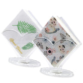 Gasgimos cocktail napkin holder 2-pack in clear acrylic keeps napkins tidy