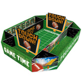 Gatherfun football serving tray with tailgate theme enhances game day ambiance.