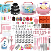 Gawren-H&E 678pcs decorating kit with versatile tools for professional and home bakers.