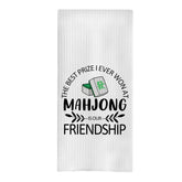 GCFET Mahjong gifts kitchen towel with decorative pattern, ideal for kitchen decor.