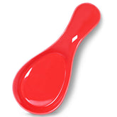 GDCZ porcelain spoon rest with red glaze keeps counters clean during cooking