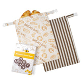 GDDAY beeswax bread bags two-pack for natural bread storage