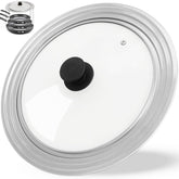 GDDGCUO universal lid on a large pot helps monitor simmering easily
