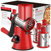 GDL rotary cheese grater base provides stable, safe prep on the counter.