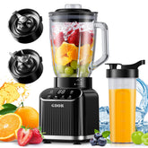 GDOR Blender full assembly on the counter for quick smoothies